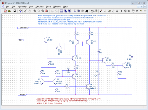 TL431ED Model Schematic